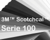 3M™ Scotchcal™ Opake Farbfolie Serie 100, glänzend, Schwarz / Weiß / Transparent, Breite: 1220mm