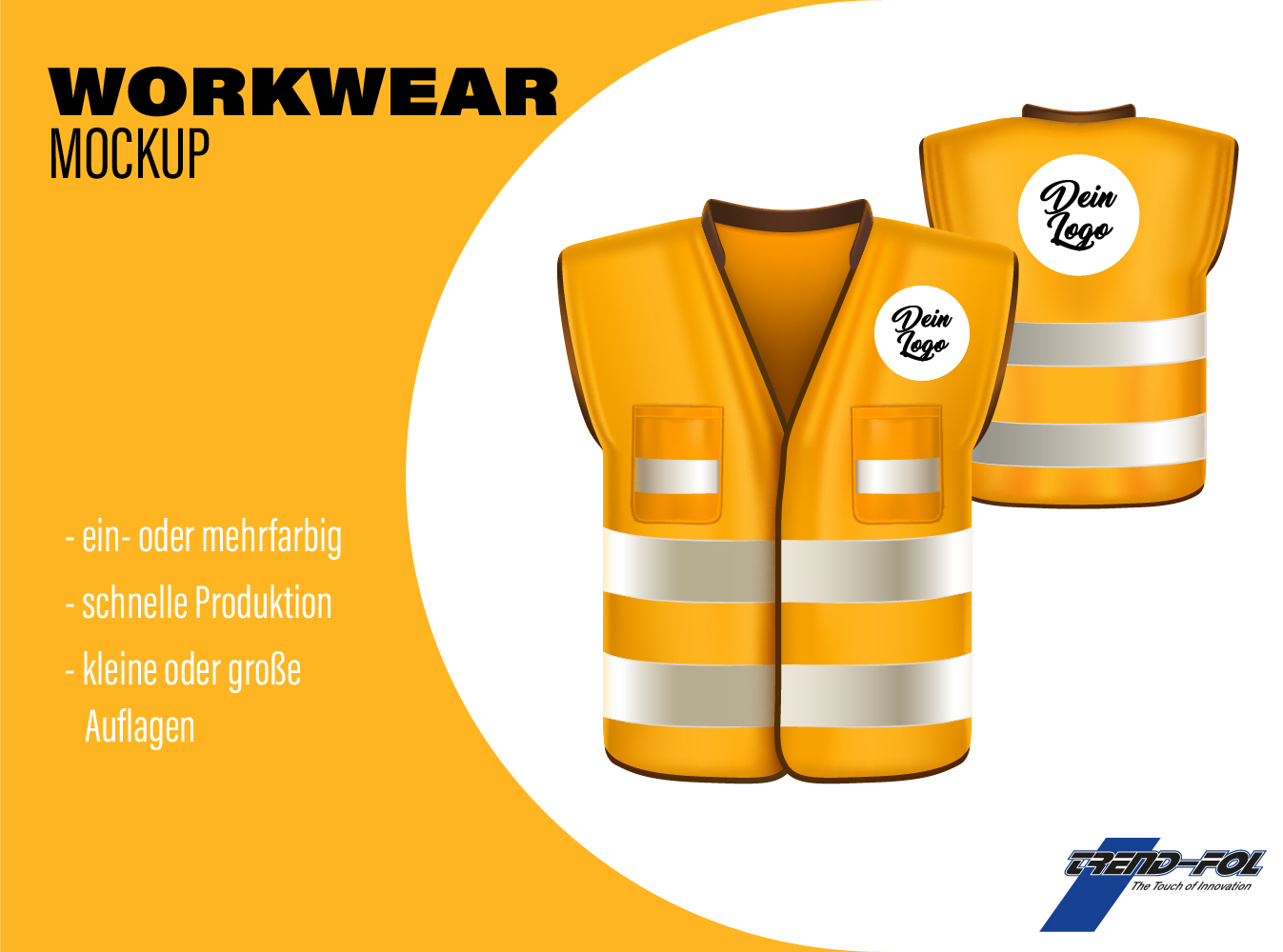 Warnwesten und Jacken <br>- 100% Polyester<br>- Einheitsgröße<br>- Klettverschluss Image